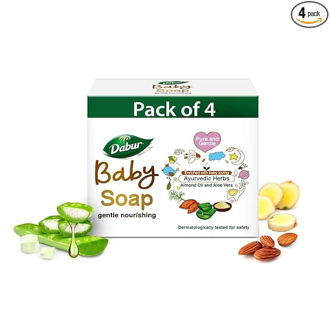 Dabur Baby Soap 75g (Pack of 4)