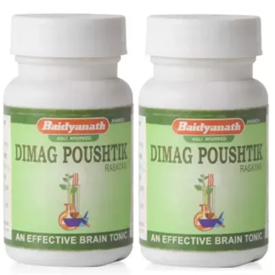 Baidyanath Dimag Paustik Rasayan Tablet (50tab, Pack of 2)