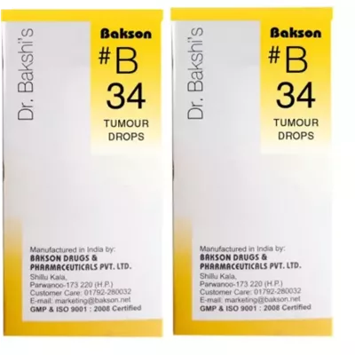 Bakson B34 Tumor Drops (30ml, Pack of 2)