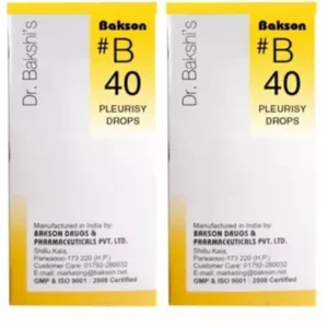 Bakson B40 Pleurisy Drops (30ml, Pack of 2)