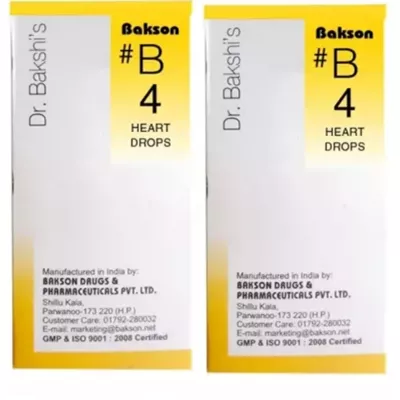 Bakson B4 Heart Drops (30ml, Pack of 2)