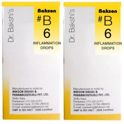 Bakson B6 Inflammation Drops (30ml, Pack of 2)