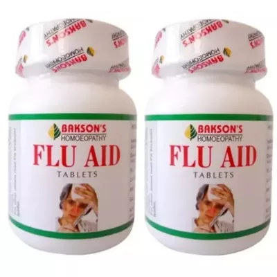 Bakson Flu Aid Tablets (75tab, Pack of 2)