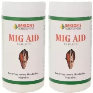 Bakson Mig Aid Tablets (200tab, Pack of 2)