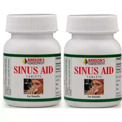 Bakson Sinus Aid Tabs (75tab, Pack of 2)