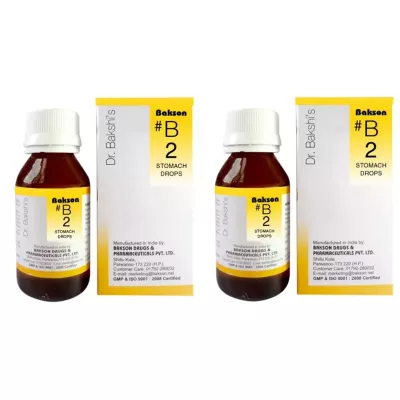 Bakson B2 Stomach Drops (30ml, Pack of 2)