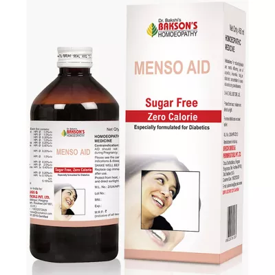 Bakson Menso Aid (Sugar Free) Syrup (450ml)