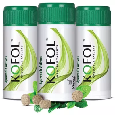 Charak Kofol Chewable Tablets (60tab, Pack of 3)
