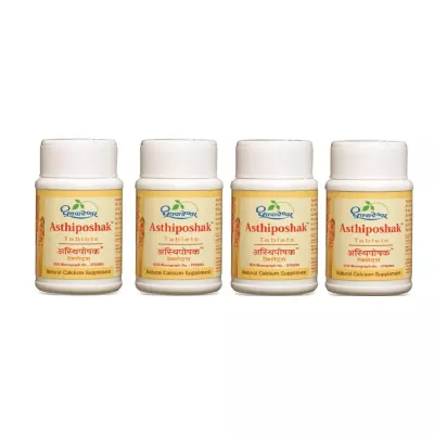 Dhootapapeshwar Asthiposhak Tablets (30tab, Pack of 4)